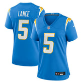 Trey Lance Los Angeles Chargers Women's Team Game Jersey Powder Blue