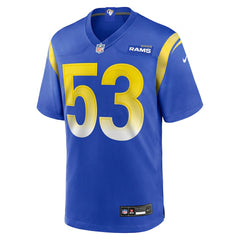 NFL Nate Landman Los Angeles Rams Team Game Jersey - Royal