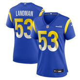 Nate Landman Los Angeles Rams Women's Team Game Jersey Royal