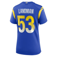 Nate Landman Los Angeles Rams Women's Team Game Jersey Royal