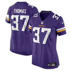 NFL Tavierre Thomas Minnesota Vikings Women's Team Game Jersey - Purple