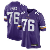 NFL Will Fries Minnesota Vikings Team Game Jersey - Purple