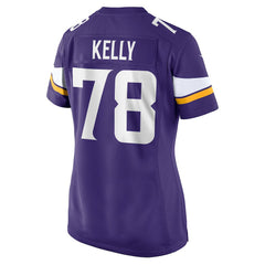 NFL Ryan Kelly Minnesota Vikings Women's Team Game Jersey - Purple