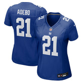 NFL Paulson Adebo New York Giants Women's Team Game Jersey - Royal