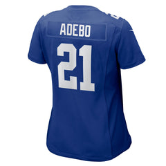 NFL Paulson Adebo New York Giants Women's Team Game Jersey - Royal