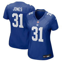 NFL Nic Jones New York Giants Women's Team Game Jersey - Royal