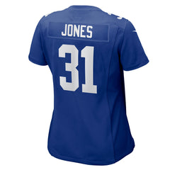 NFL Nic Jones New York Giants Women's Team Game Jersey - Royal