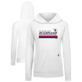 Cleveland Guardians Levelwear Women's Relay Breaker Pullover Hoodie - White Hoodies