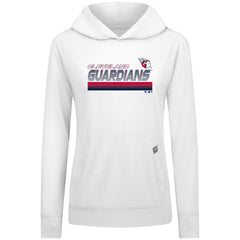 Cleveland Guardians Levelwear Women's Relay Breaker Pullover Hoodie - White Hoodies