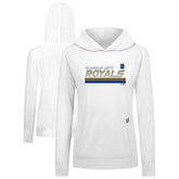 Kansas City Royals Levelwear Women's Relay Breaker Pullover Hoodie - White Hoodies