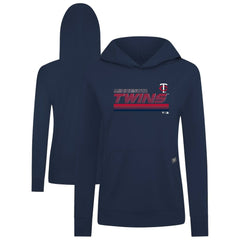 Minnesota Twins Levelwear Women's Relay Breaker Pullover Hoodie - Navy Hoodies