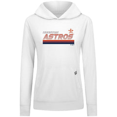 Houston Astros Levelwear Women's Relay Breaker Pullover Hoodie - White Hoodies