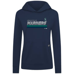 Seattle Mariners Levelwear Women's Relay Breaker Pullover Hoodie - Navy Hoodies