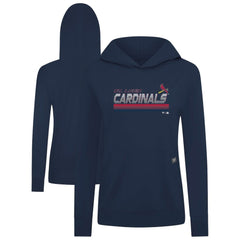 St. Louis Cardinals Levelwear Women's Relay Breaker Pullover Hoodie - Navy Hoodies