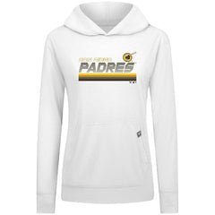 San Diego Padres Levelwear Women's Relay Breaker Pullover Hoodie - White Hoodies