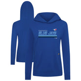 Toronto Blue Jays Levelwear Women's Relay Breaker Pullover Hoodie - Royal Hoodies