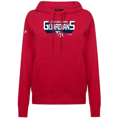Cleveland Guardians Levelwear Women's Adorn Retro 3D Pullover Hoodie - Red Hoodies