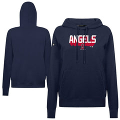 Los Angeles Angels Levelwear Women's Adorn Retro 3D Pullover Hoodie - Navy Hoodies