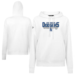 Los Angeles Dodgers Levelwear Women's Adorn Retro 3D Pullover Hoodie - White Hoodies