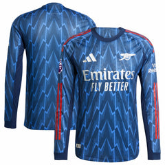 Arsenal 2025/26 Away Long Sleeve Jersey with Patch Blue