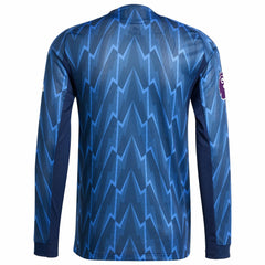 Arsenal 2025/26 Away Long Sleeve Jersey with Patch Blue