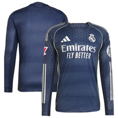 Real Madrid 2025/26 Away Long Sleeve Jersey Blue