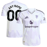 Manchester United 2025/26 Away Custom Jersey White