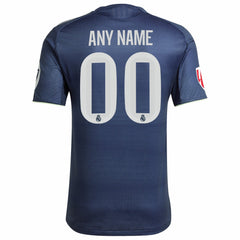 Real Madrid 2025/26 Away Custom Jersey Blue