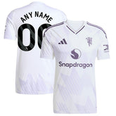 Manchester United 2025/26 Away Replica Custom Jersey White shop