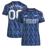Arsenal Women's 2025/26 Away Replica Custom Jersey Blue