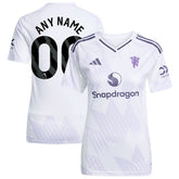 Manchester United Women's 2025/26 Away Replica Custom Jersey White