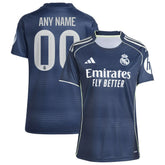 Real Madrid Women's 2025/26 Away Replica Custom Jersey Blue
