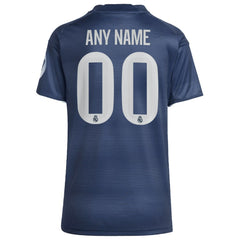 Real Madrid Women's 2025/26 Away Replica Custom Jersey Blue