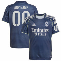 Real Madrid Youth 2025/26 Away Replica Custom Jersey Blue