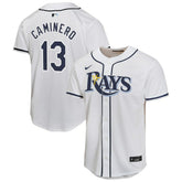 MLB Junior Caminero Tampa Bay Rays Nike Youth Home Player Game Jersey - White
