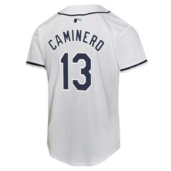 MLB Junior Caminero Tampa Bay Rays Nike Youth Home Player Game Jersey - White