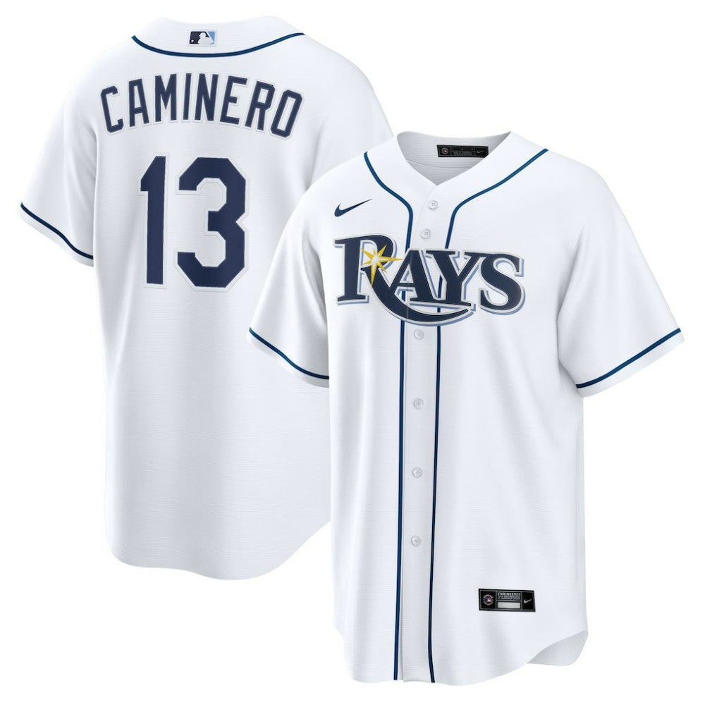MLB Junior Caminero Tampa Bay Rays Nike Youth Home Replica Jersey - White