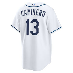 MLB Junior Caminero Tampa Bay Rays Nike Youth Home Replica Jersey - White