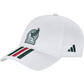 Mexico National Team Unisex FIFA x World Cup 2026 3 Stripes Baseball Adjustable Hat White