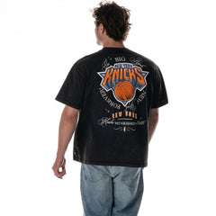 New York Knicks The Wild Collective Unisex Oversized Streetwear T-Shirt Black