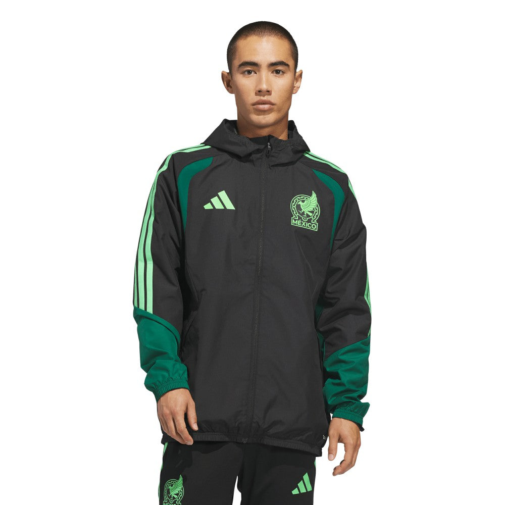 Mexico National Team FIFA x World Cup 2026 Tiro All Weather Full-Zip Jacket Black
