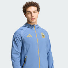 Argentina National Team FIFA x World Cup Tiro Travel Raglan Full-Zip Windbreaker Hoodie Blue
