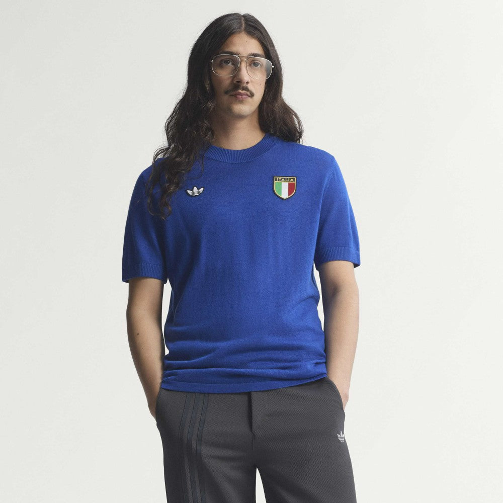 Italy National Team 1970s Fashion Jersey Blue