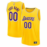 NBA Los Angeles Lakers Fast Break Custom Jersey - Icon Edition - Gold