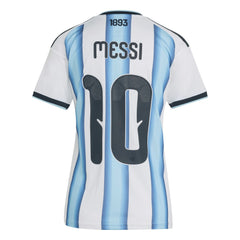 Lionel Messi Argentina National Team Women's FIFA x World Cup 2026 Home Replica Jersey White