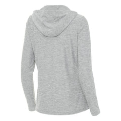 Colorado Rockies Antigua Women's Daybreak Quarter-Zip Hoodie - Heather Gray Hoodies