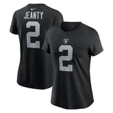 Ashton Jeanty Las Vegas Raiders Women's Name & Number T-Shirt Black