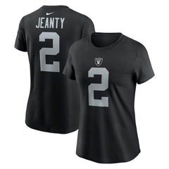 Ashton Jeanty Las Vegas Raiders Women's Name & Number T-Shirt Black
