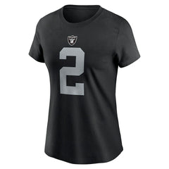 Ashton Jeanty Las Vegas Raiders Women's Name & Number T-Shirt Black