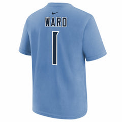Cam Ward Tennessee Titans Youth 2025 NFL Draft First Round Pick Name & Number T-Shirt Navy